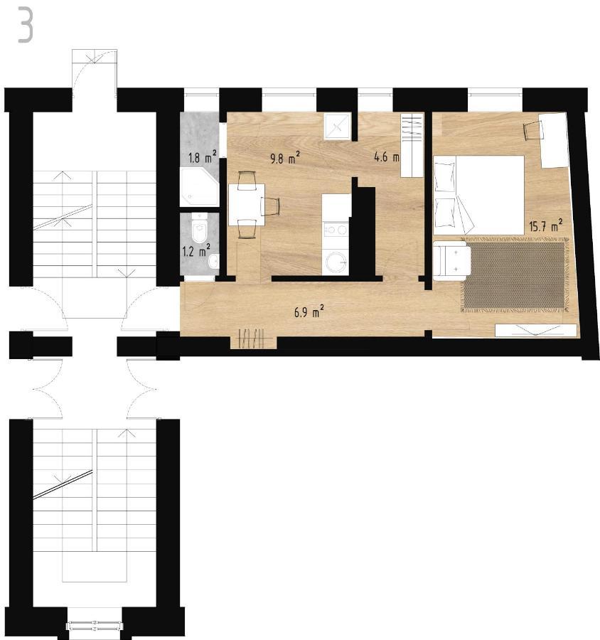 Apartament Stories Writer'S Ap 40Sqm Renovated Free Parking Ryga Zewnętrze zdjęcie